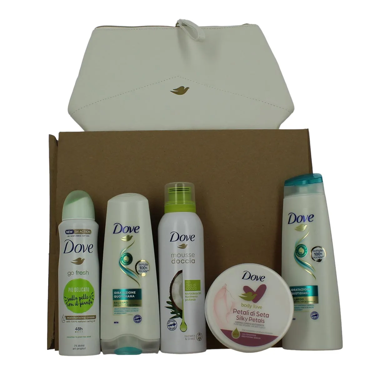 Dove Go Fresh Cream Suavizante 1 un Balsamo 1u Espuma De Coco 1u Cream Corporal Petalos 1u Champu 1u