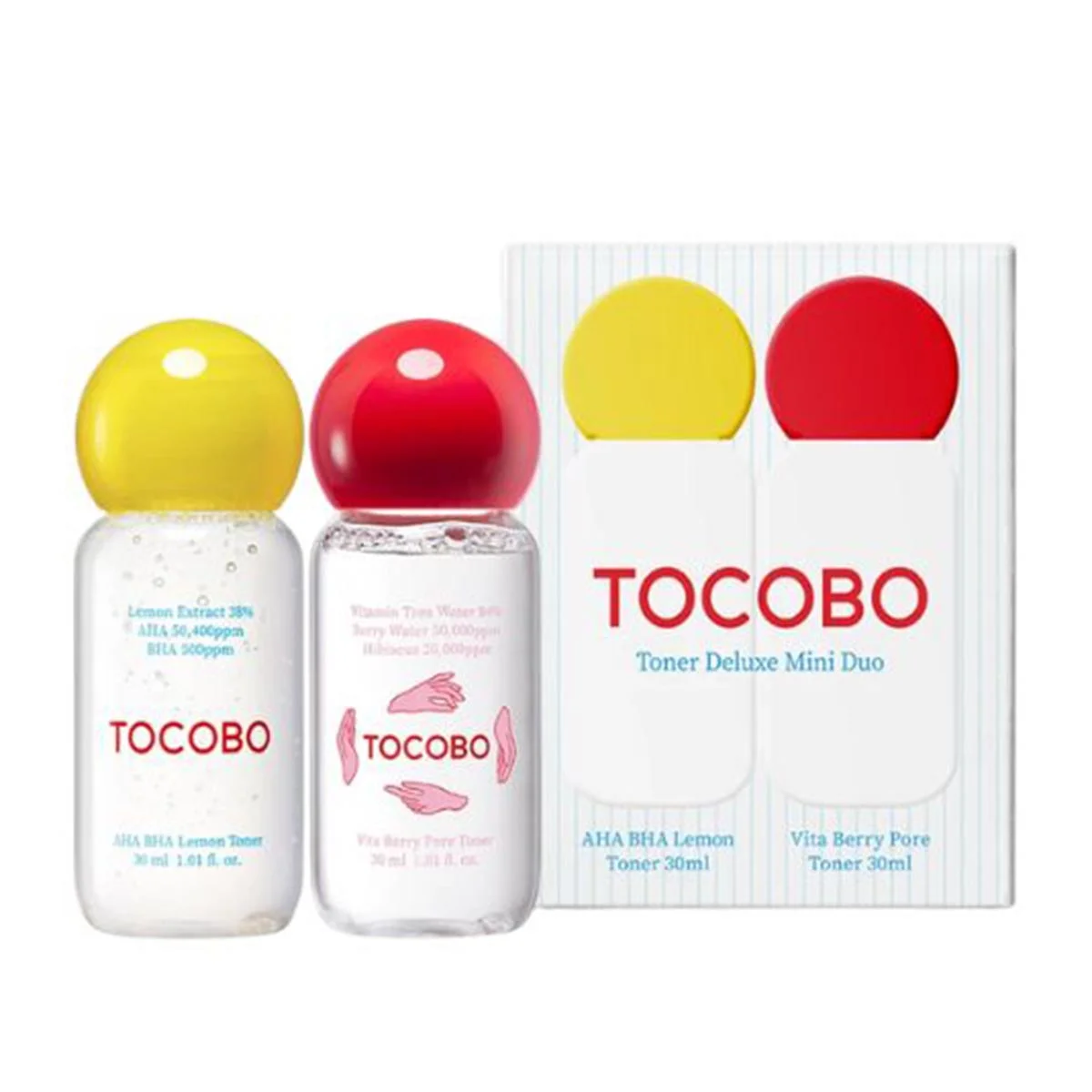 Chocobo Toner Deluxe Mini Duo Tonico Lemon Berry 2un
