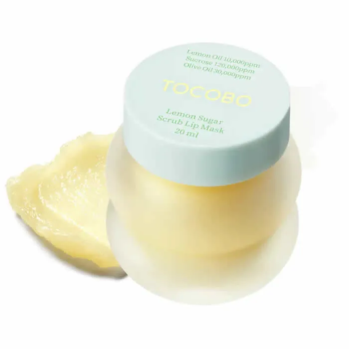 Maschera labbra scrub allo zucchero e limone Tocobo 20 ml