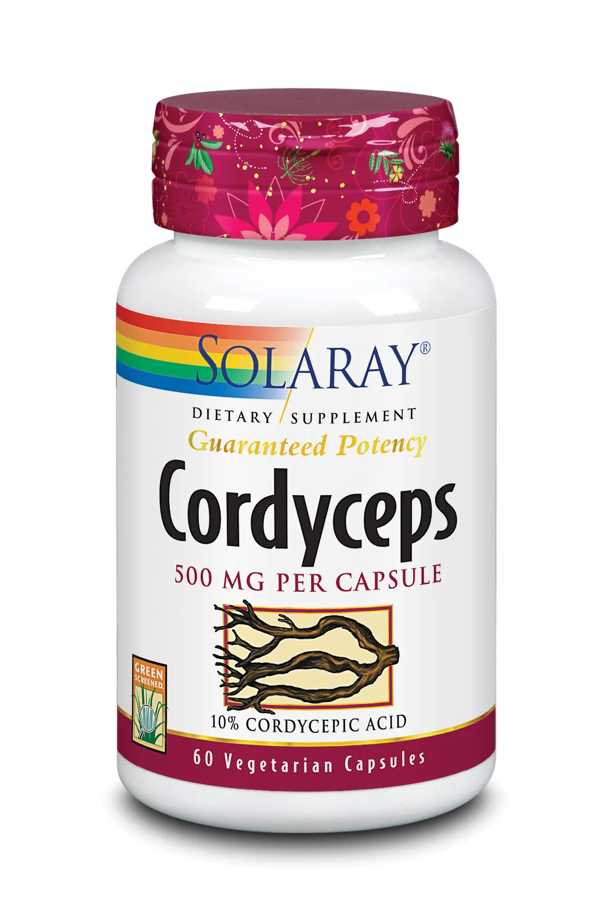 Estratto di Cordyceps Solaray 500 mg 60 capsule