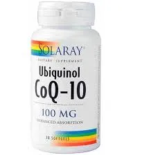 Solaray Coq10 Ubiquinol 100 Mg 30 Perle