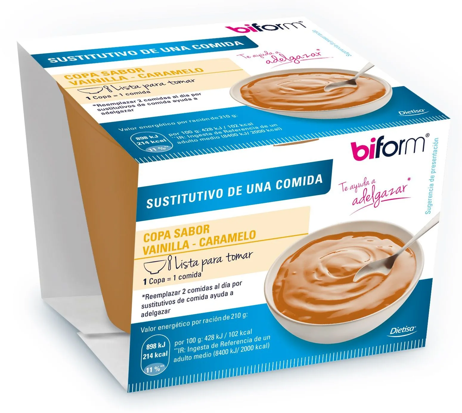 Biform Coppa Vaniglia-Caramello 210g