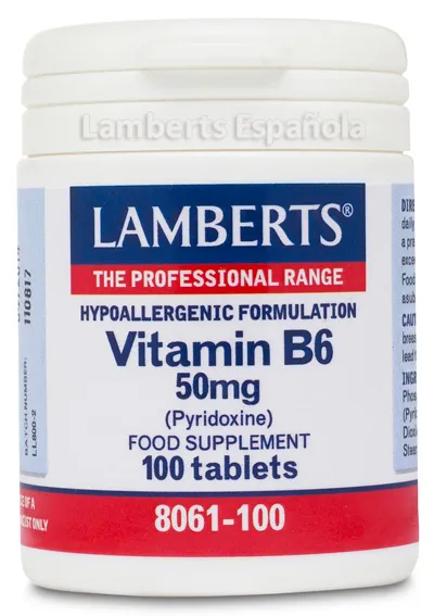 Lamberts Vitamina B6 50 mg 100 compresse