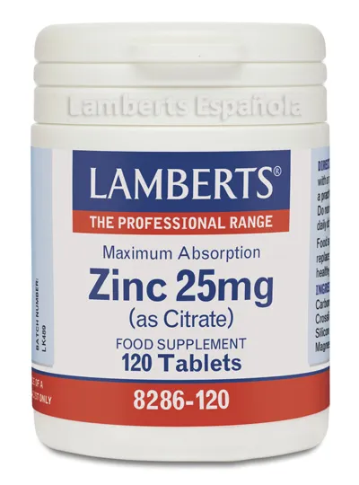 Citrato di zinco Lamberts 25 mg 120 capsule