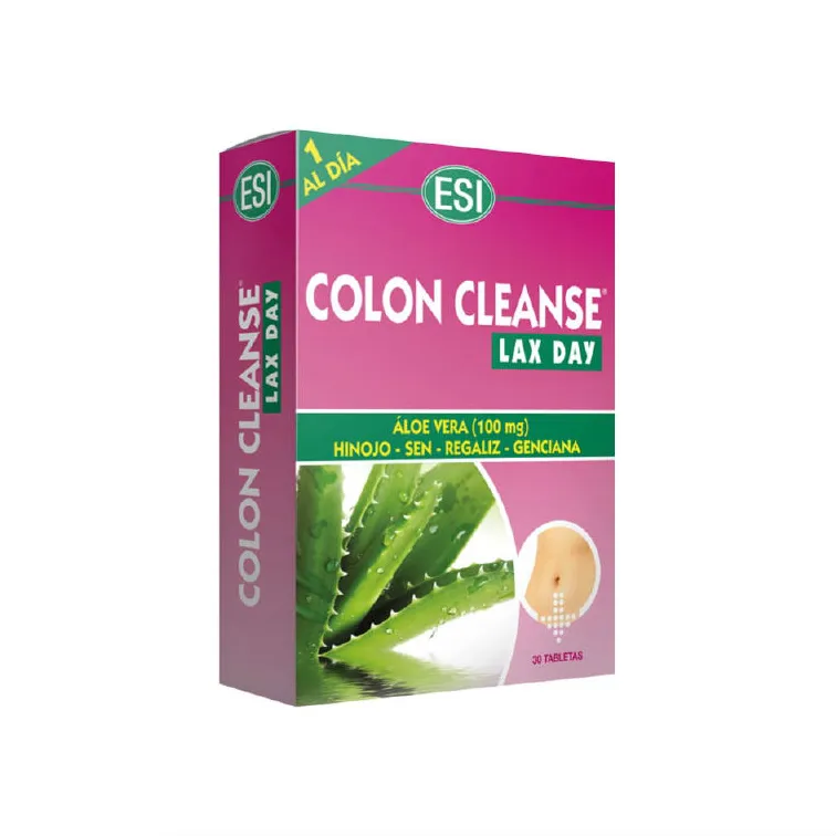 Esi Aloe Vera Colon Cleanse Lax Day 30 Compresse