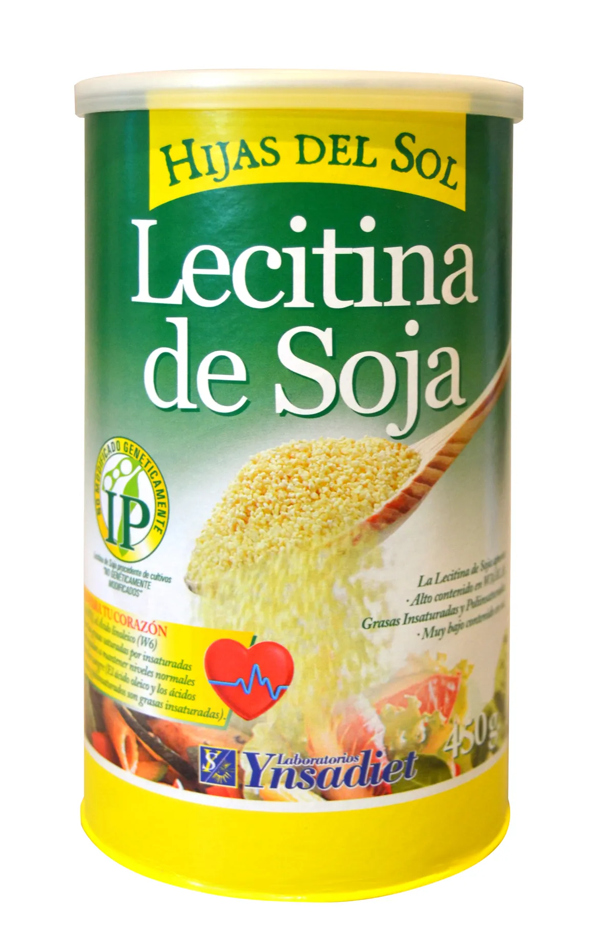 Granuli di lecitina di soia Ynsadiet OGM barattolo da 450 g