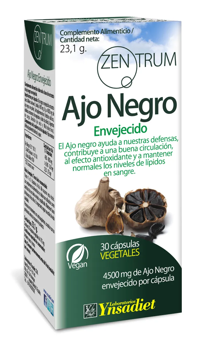 Ynsadiet Zentrum Estratto di aglio nero invecchiato 30 capsule