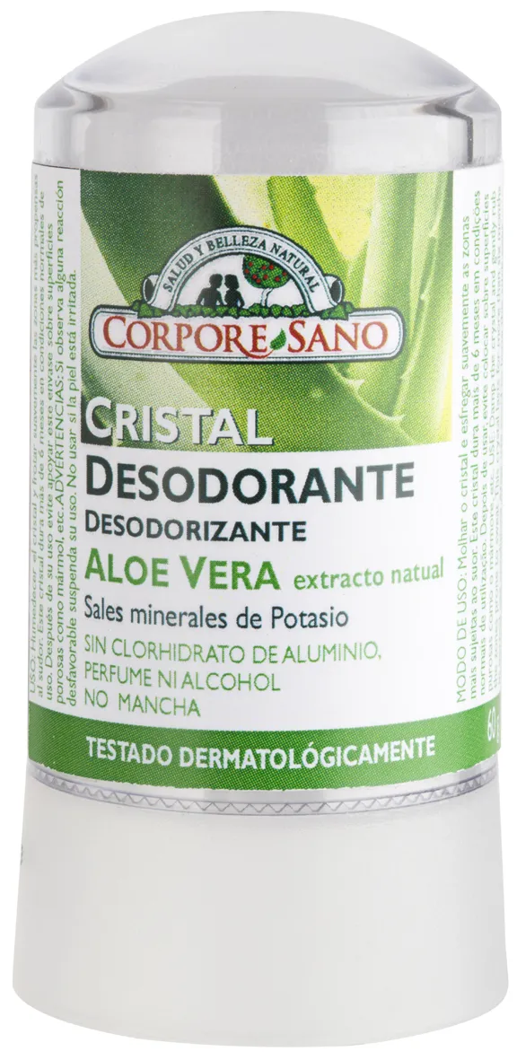 Deodorante per il corpo Mineral Aloe 60 g Allume di potassio e Aloe Vera