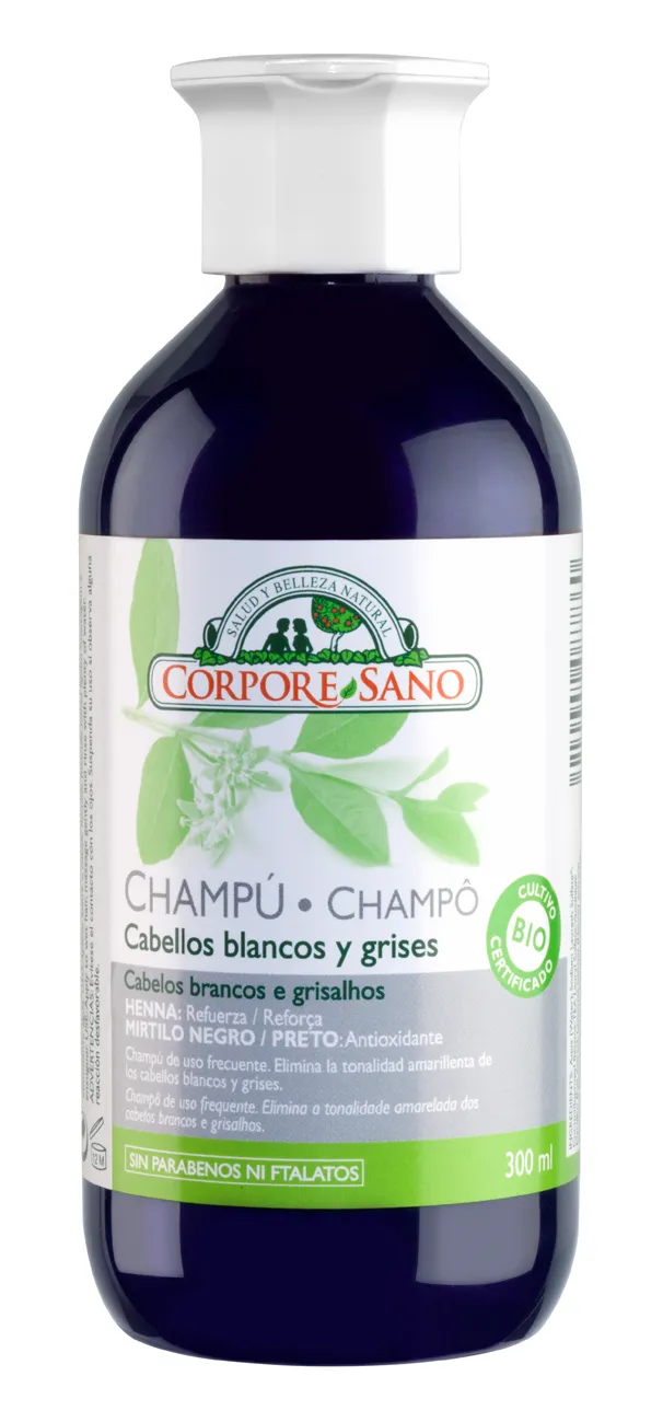 Shampoo Corpore per capelli grigi-bianchi 300ml Bio