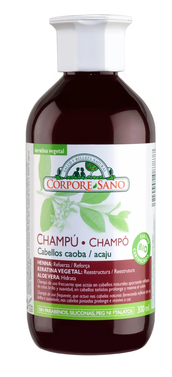 Shampoo Corpore all’henné per capelli mogano 300 ml Sandalo