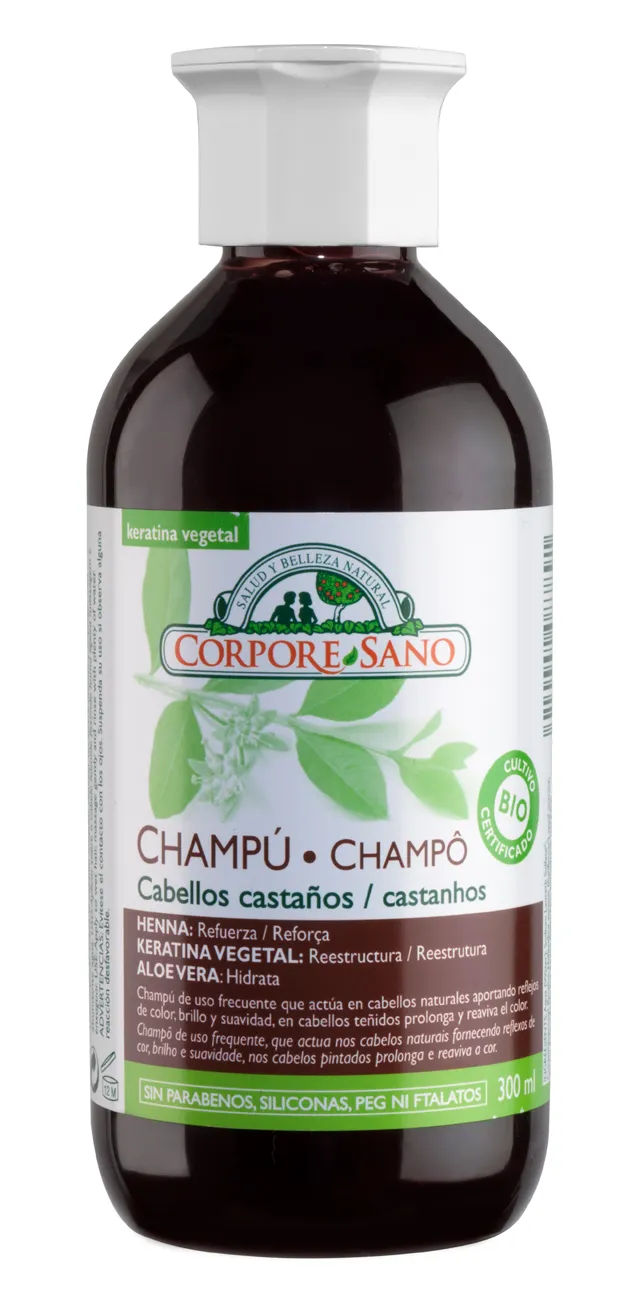 Shampoo Corpore Henna per capelli castani 300ml biologico