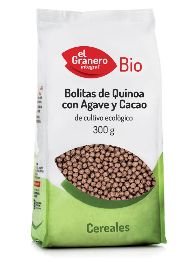 Palline di quinoa Granero con agave e cacao biologico 300 g