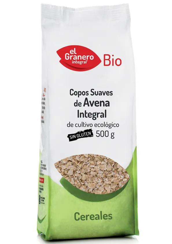 Fiocchi d’avena integrali morbidi senza glutine biologici Granero 500