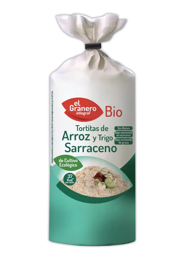 Gallette di grano saraceno e riso biologiche Granero 115g