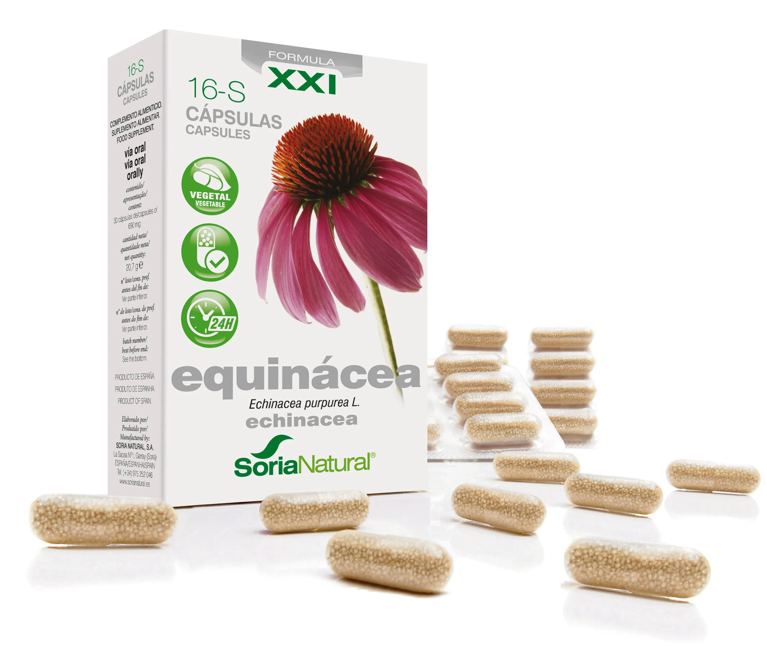Capsule a rilascio prolungato di Echinacea Soria 16 S