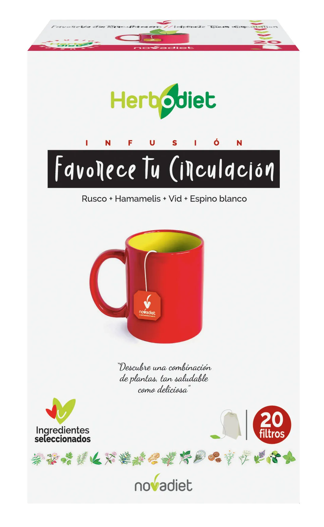 Novadiet Herbodiet favorisce la circolazione 20 Filtri