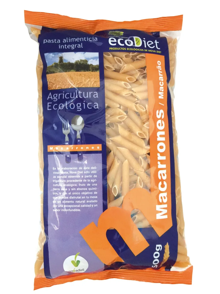Novadien Maccheroni integrali Ecodiet 500g