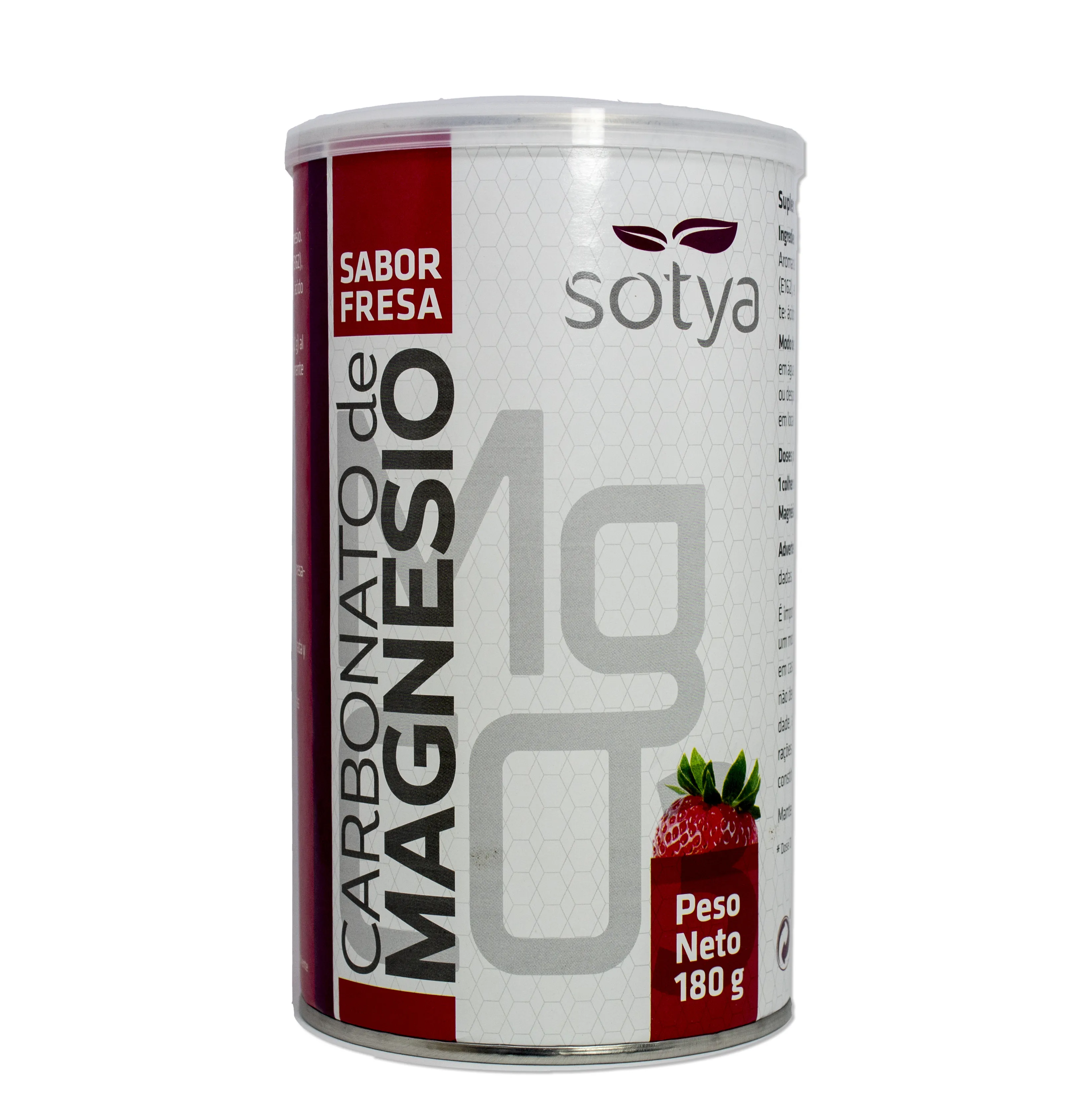 Sotya Carbonato di magnesio Fragola 180g