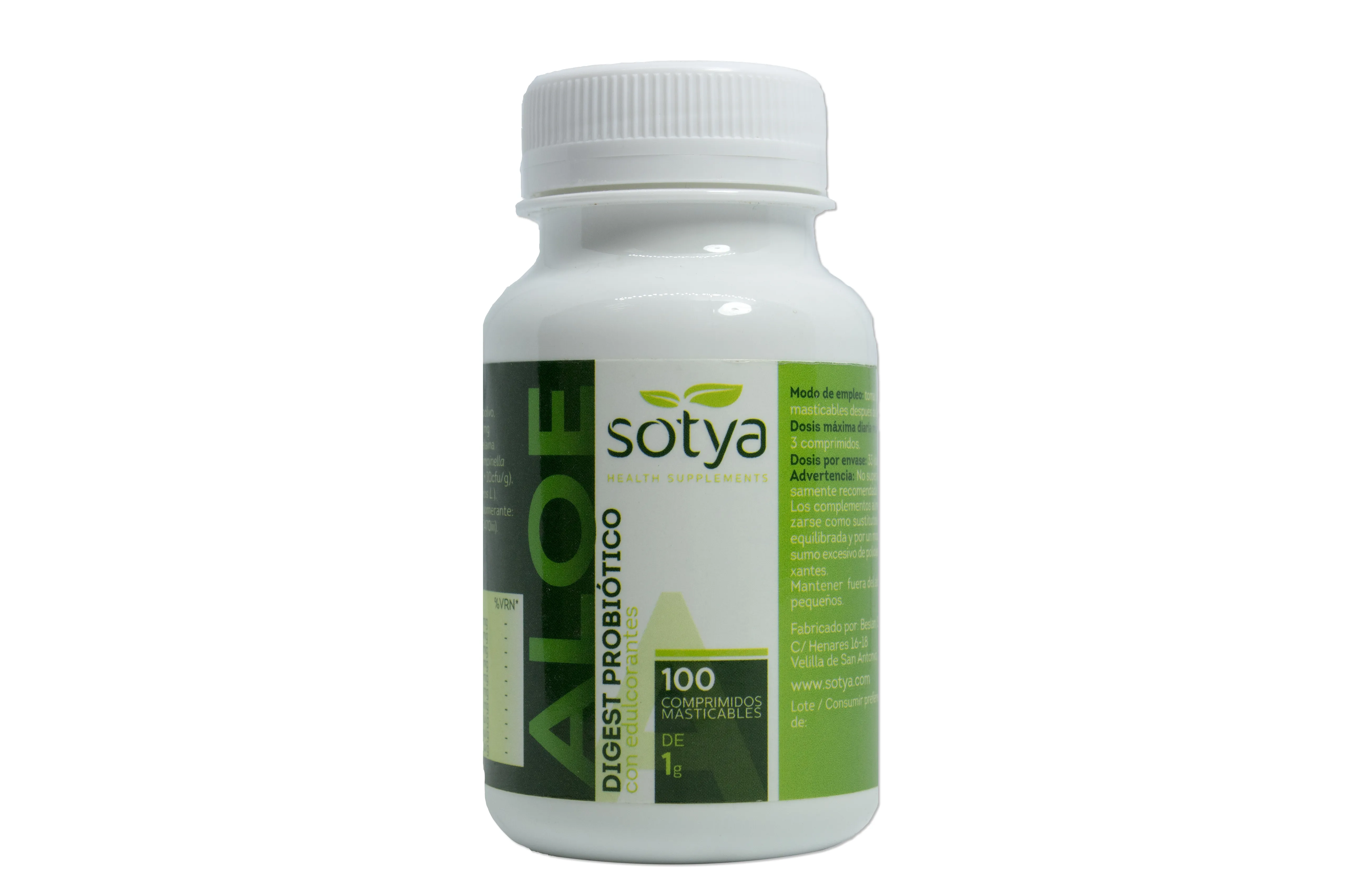Sonya Aloe Digest Probiotico 100 Compr Masticable 1g