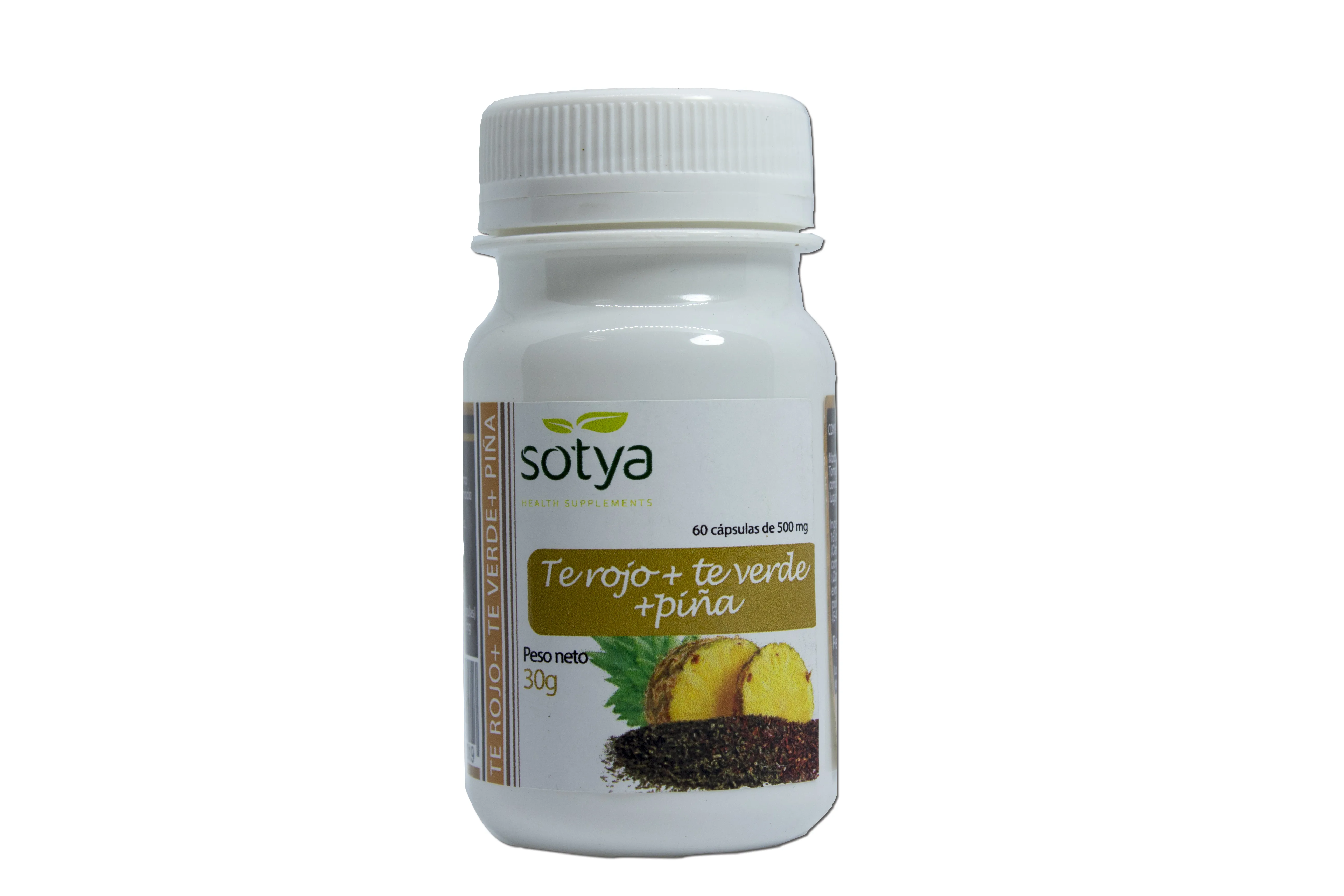 Sotya Tè verde, tè rosso e ananas 500 mg capsule 60u