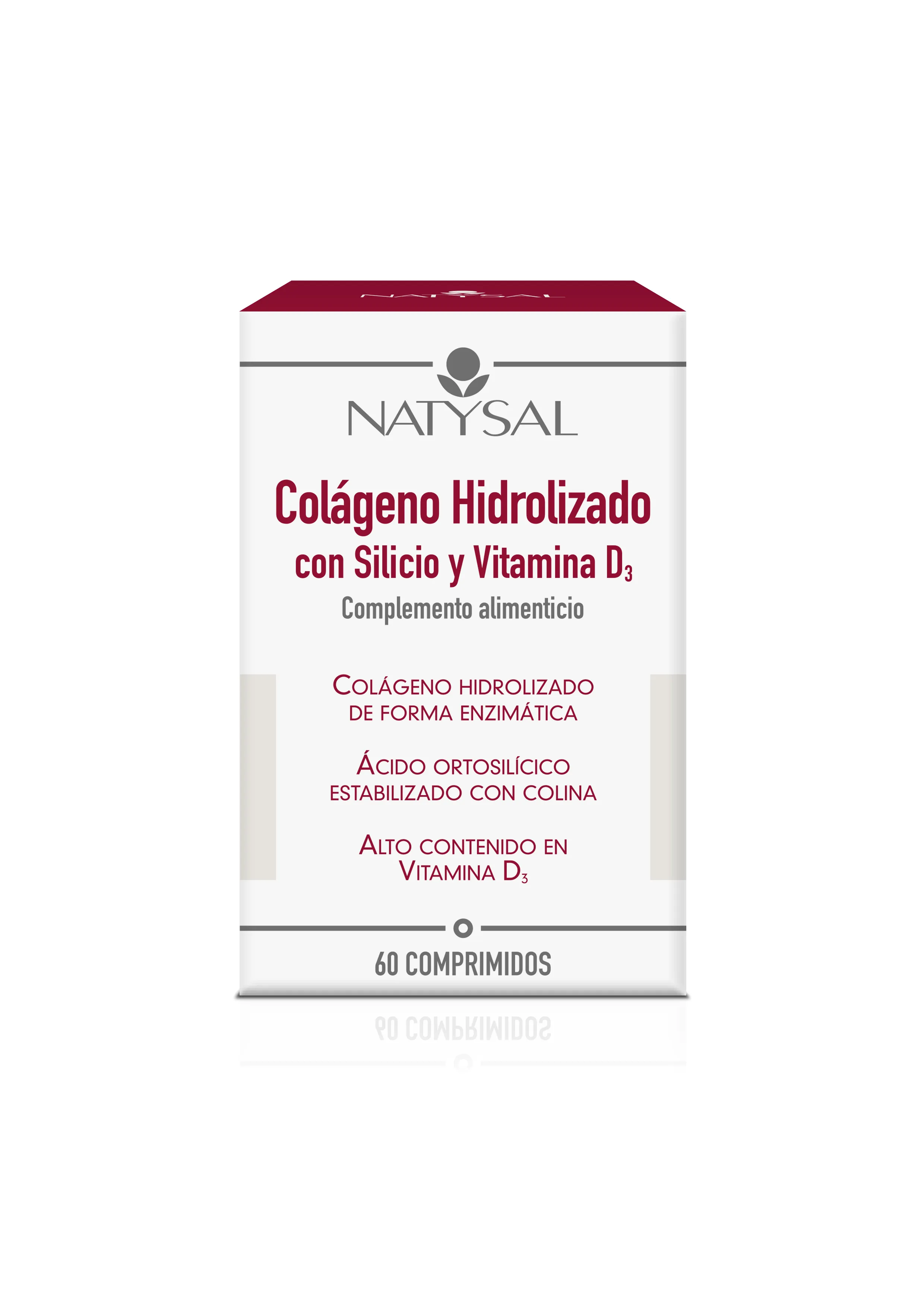 Natysal Collagene con Silicio e Vitamina D3, 60 Compresse