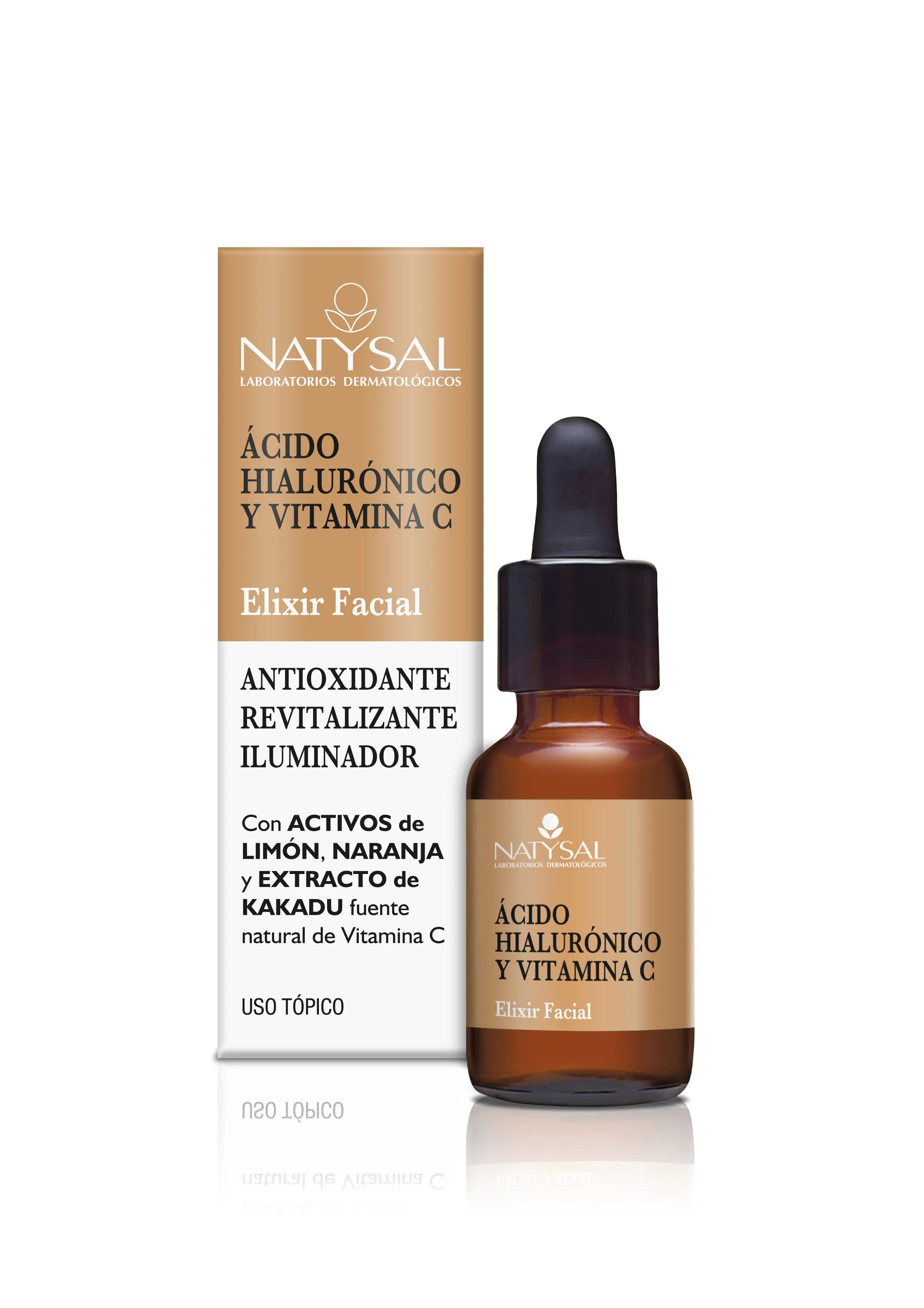 Elisir viso Natysal all’acido ialuronico e vitamina C