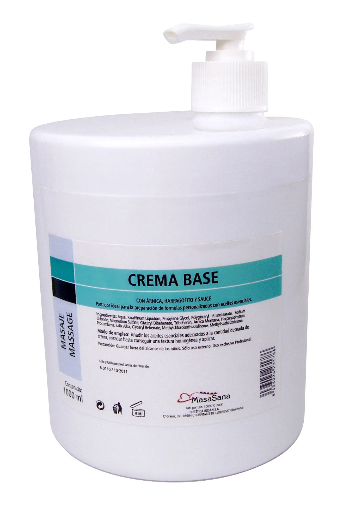 Crema base alle erbe per massaggio 1 Kg