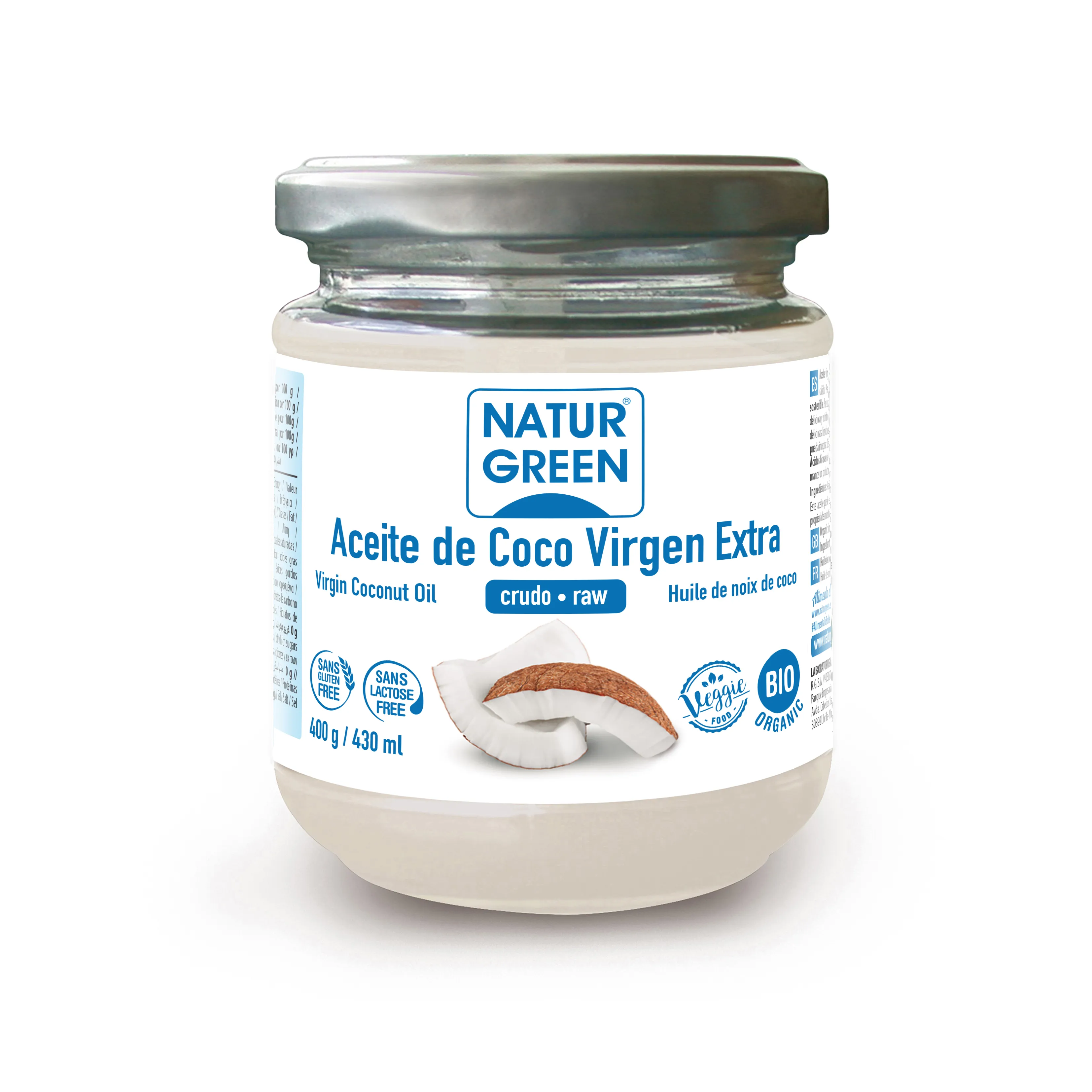 Olio di cocco vergine Naturgreen 400 g