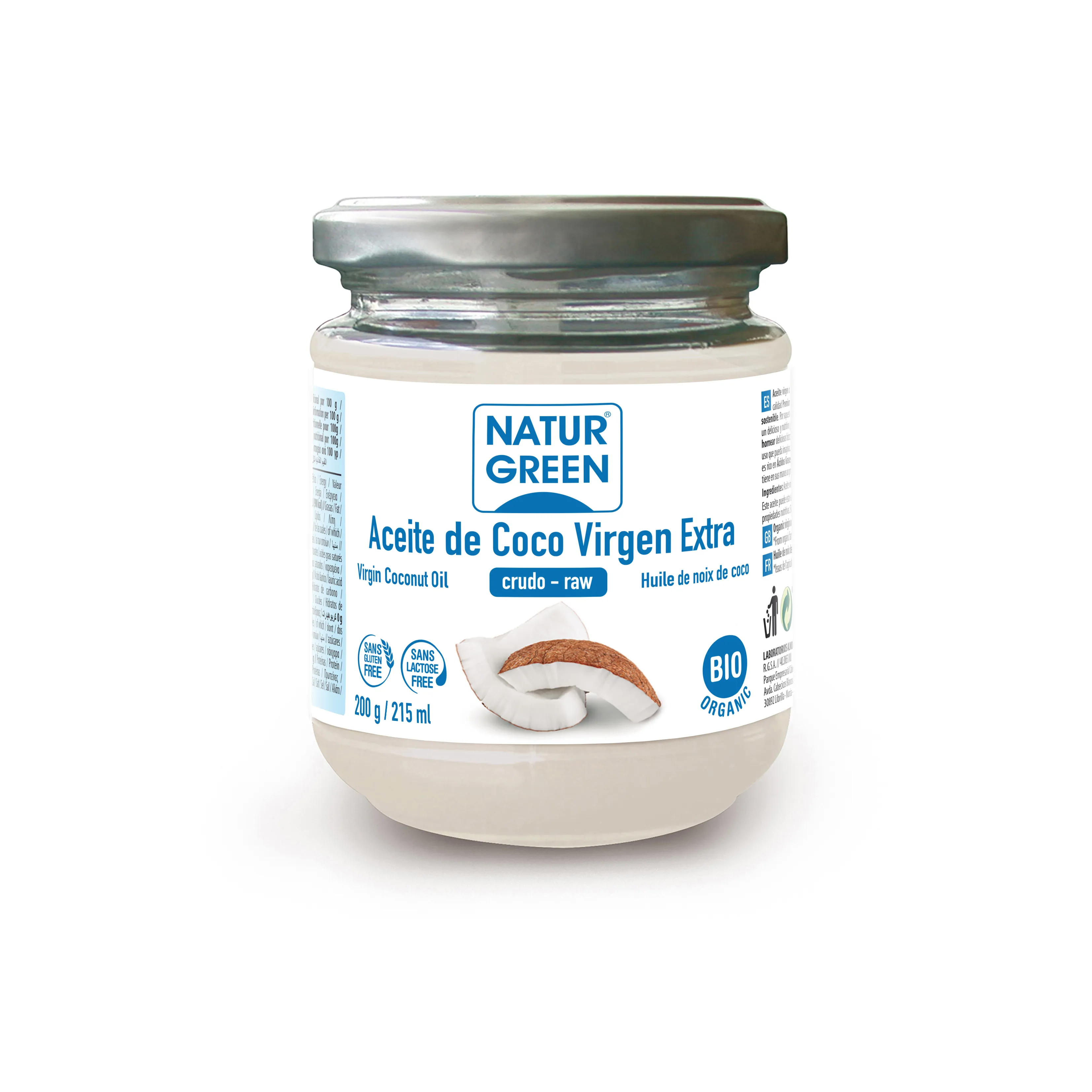 Olio di cocco vergine Naturgreen 200 g