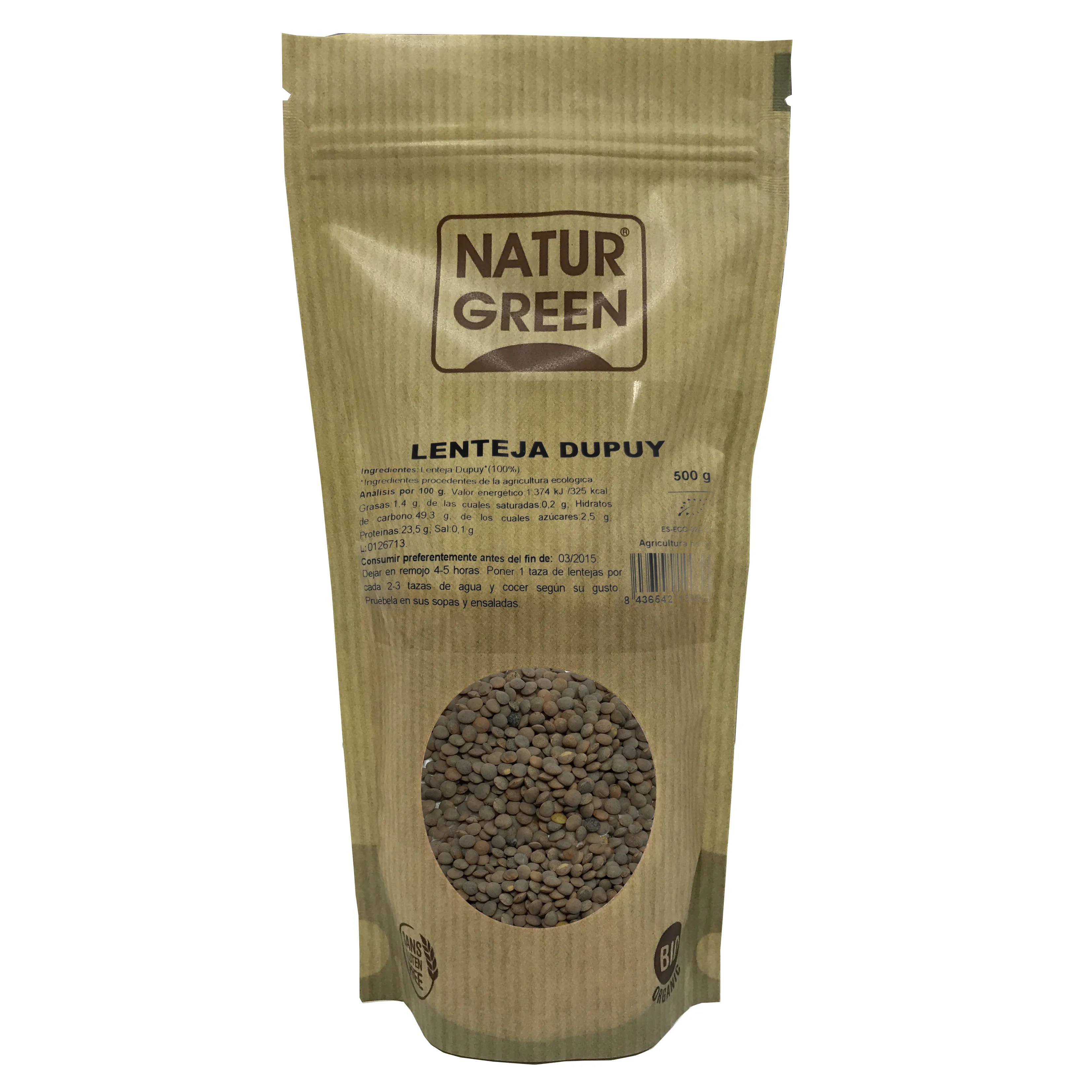 Lenticchie Dupuy biologiche Naturgreen 500 g
