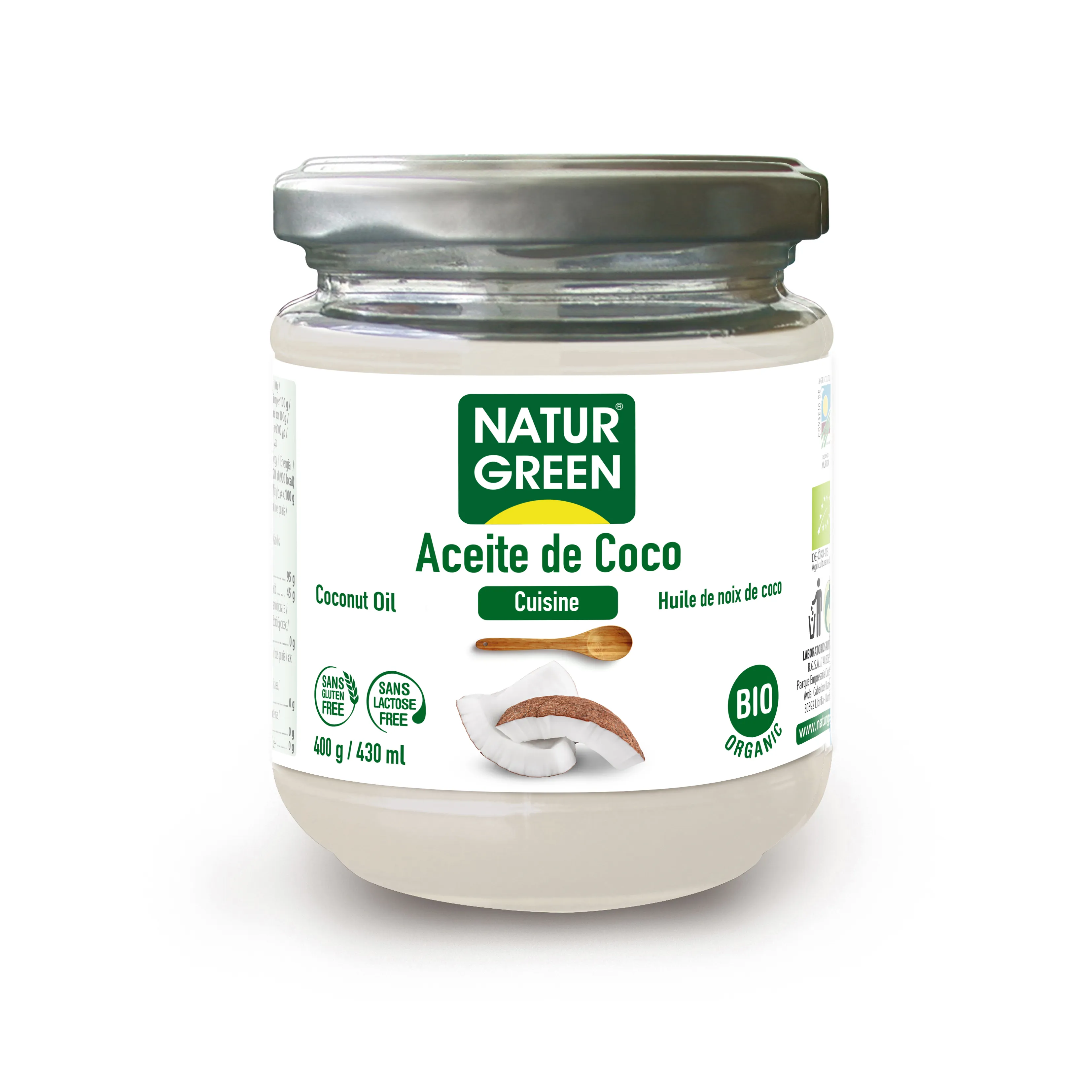 Naturgreen Gentle Coconut Oil Barattolo da 400 g
