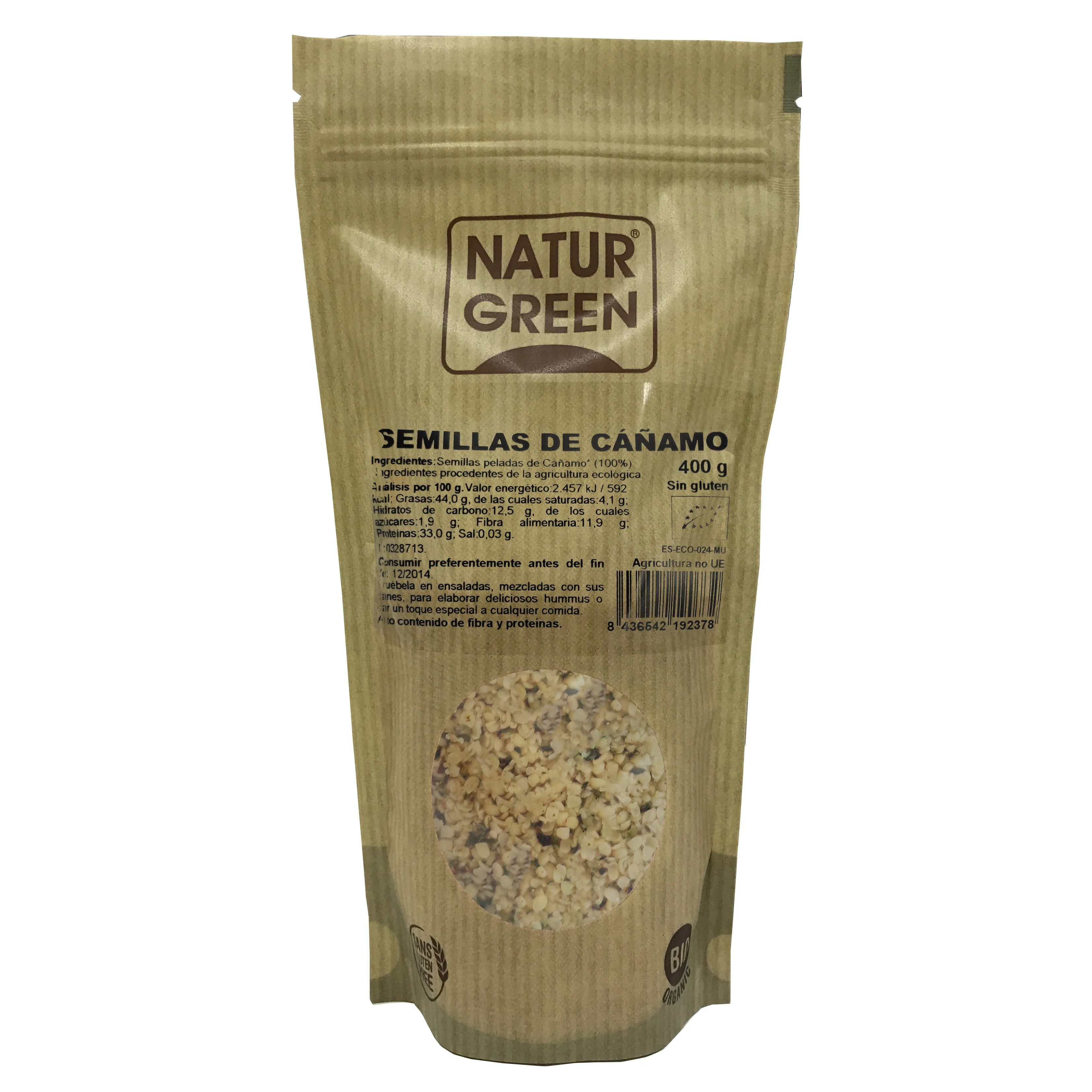Semi di Canapa Biologici Naturgreen 400g