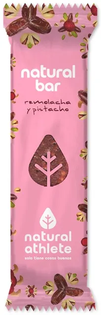 Barretta energetica biologica Natural Athlete alla barbabietola e al pistacchio