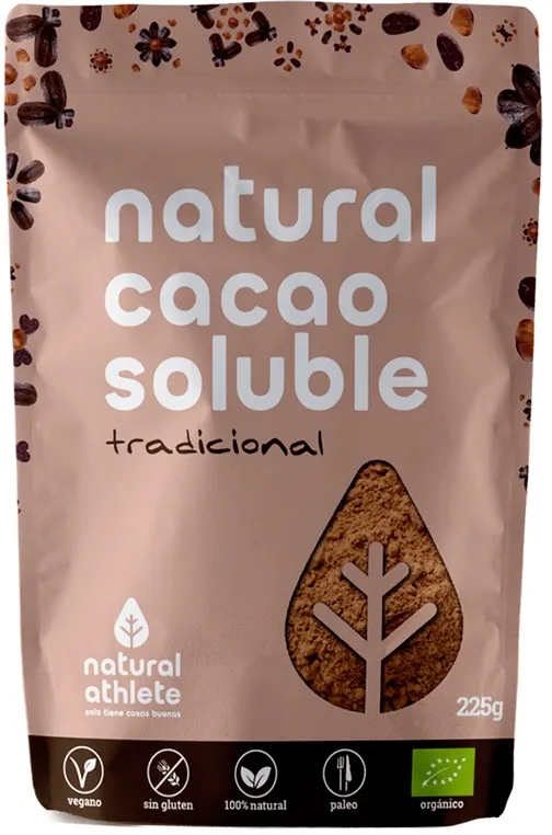 Cacao in polvere solubile biologico Natural Athlete 225 g