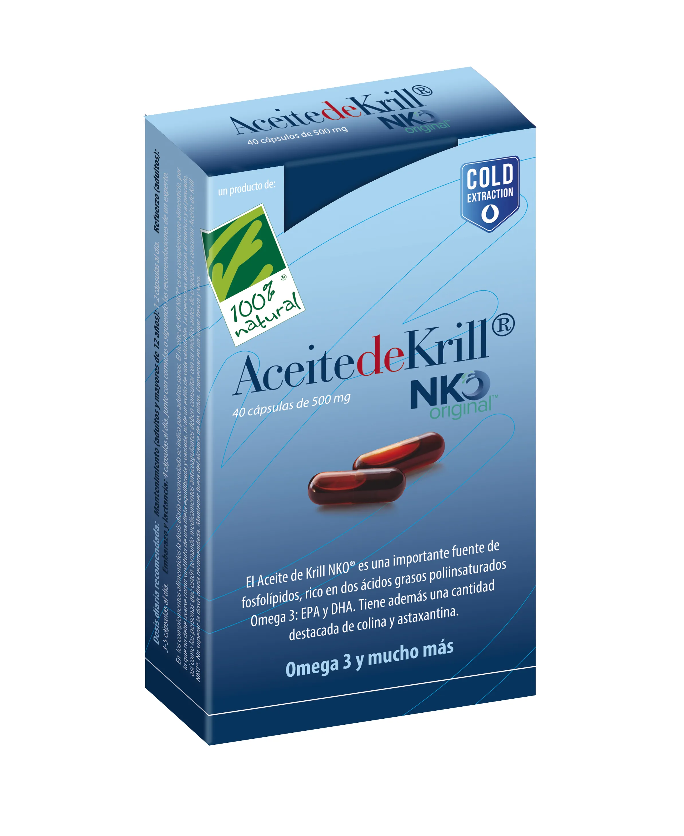 Olio di krill 100% naturale NKO 40 capsule da 500 mg