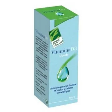 100%natura 100 Natura 100 Natura 100 Naturalele Vitamina D3 Liquida 50 ml