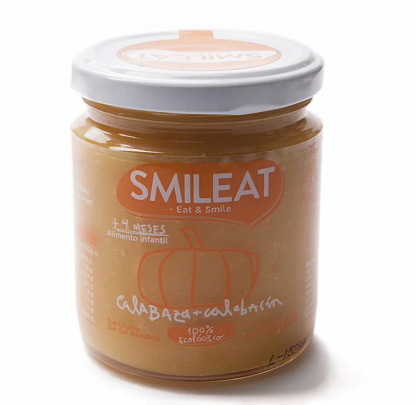 Smileat Omogeneizzato Biologico per Bambini Zucca Zucchine 230g
