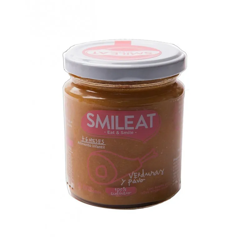 Smileat Omogeneizzato Biologico per Bambini Tacchino e Verdure 230g