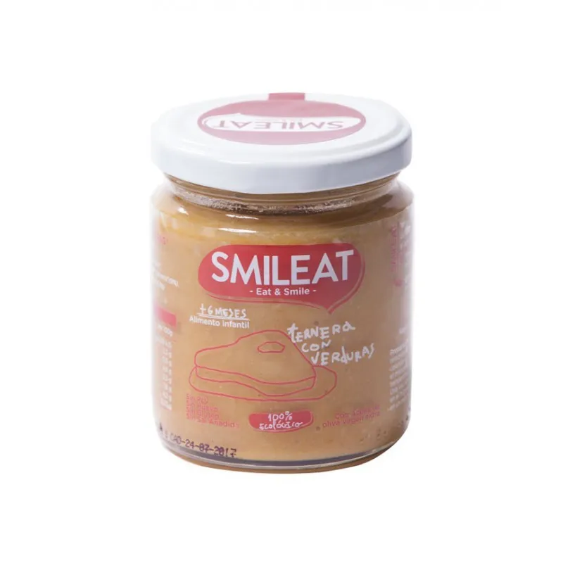 Smileat Pappa Biologica per Bambini con Manzo e Verdure 230g