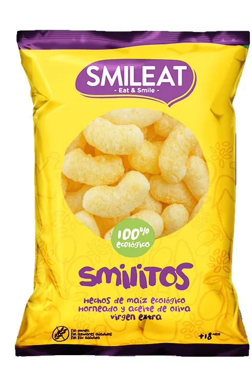 Snack di mais biologico Smileat Smilitos 38 g