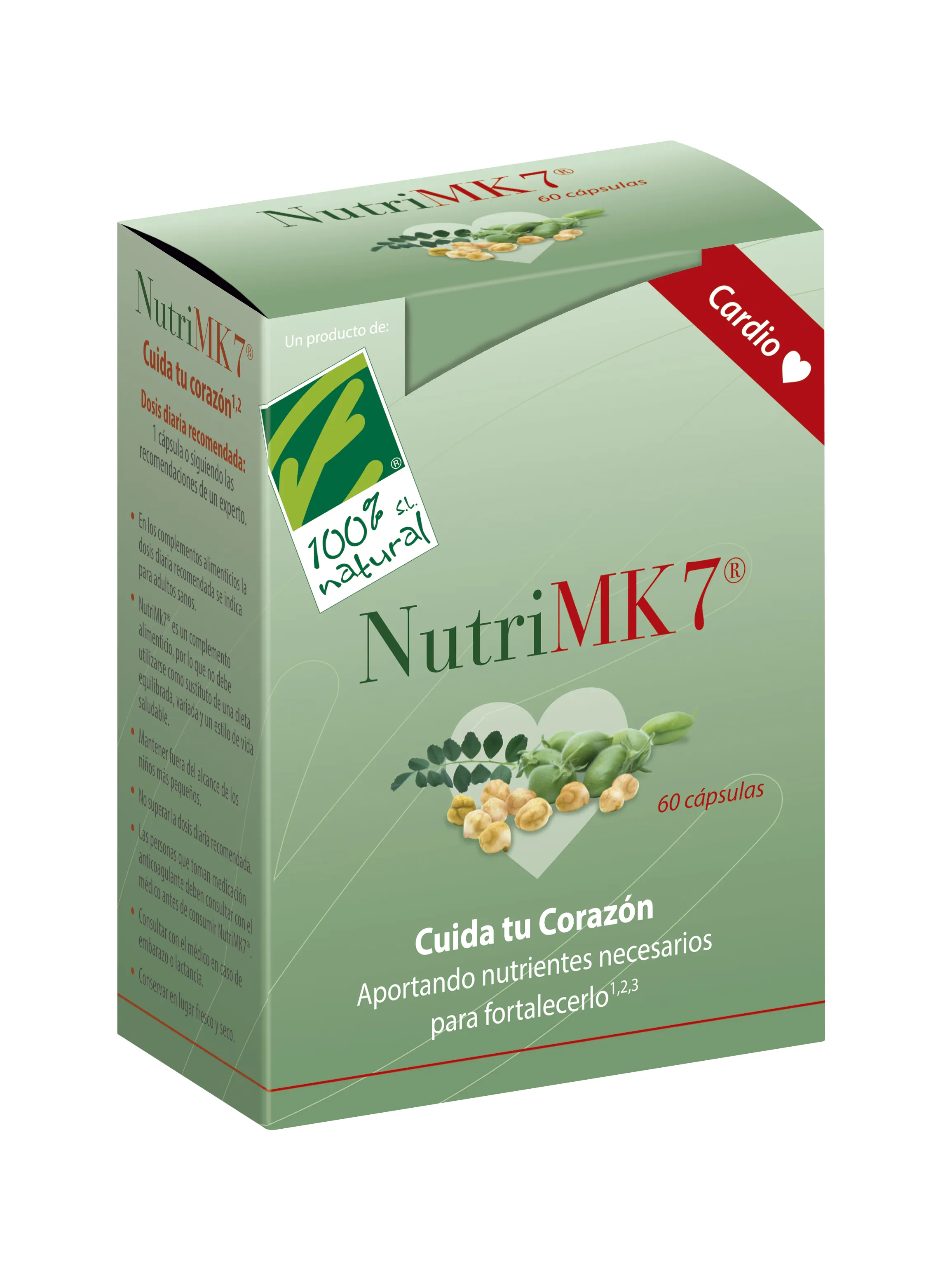 100%natura Nutri Mk7 Cardio 60 Perle