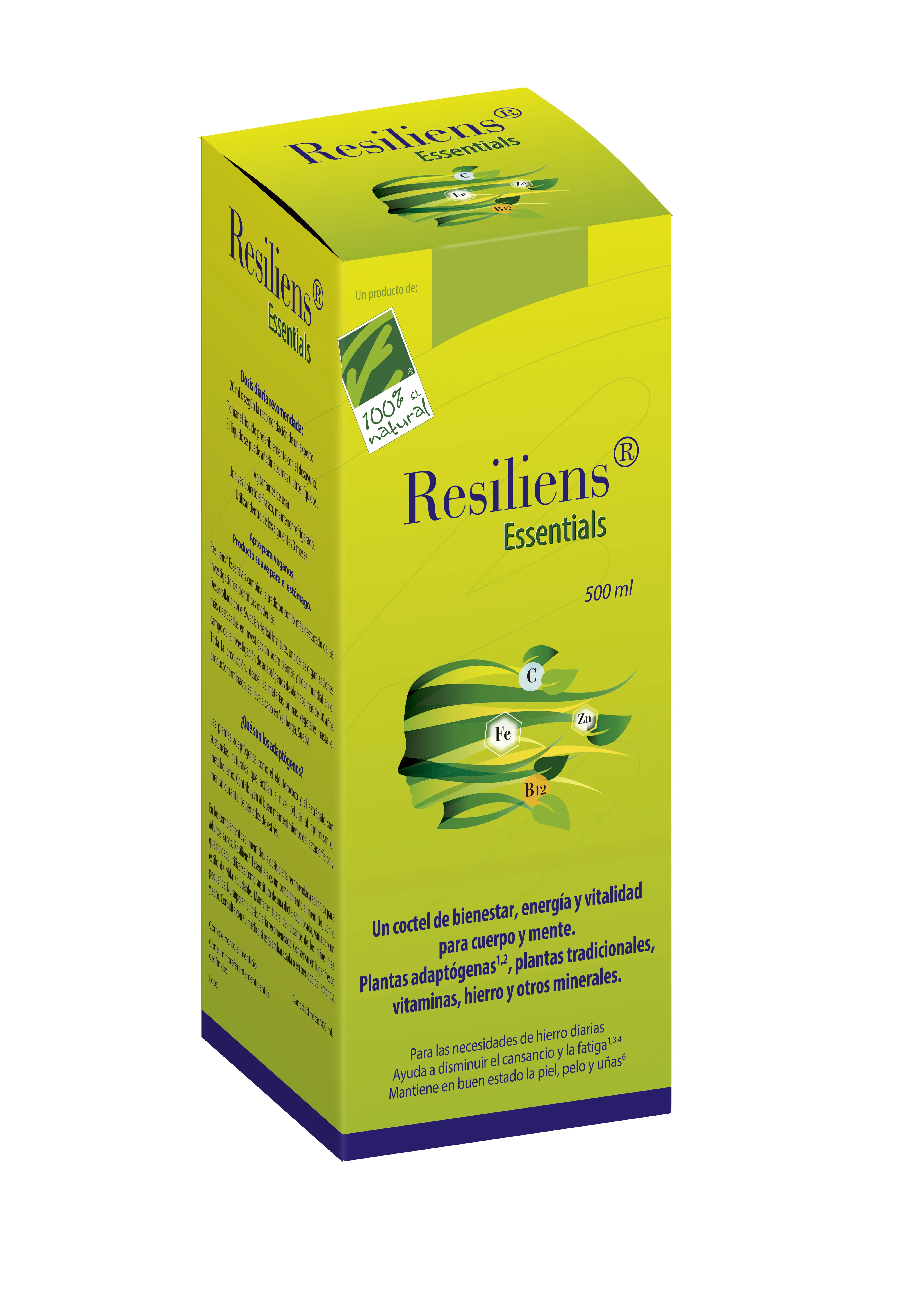 100%natura Resilient Essentials 500ml