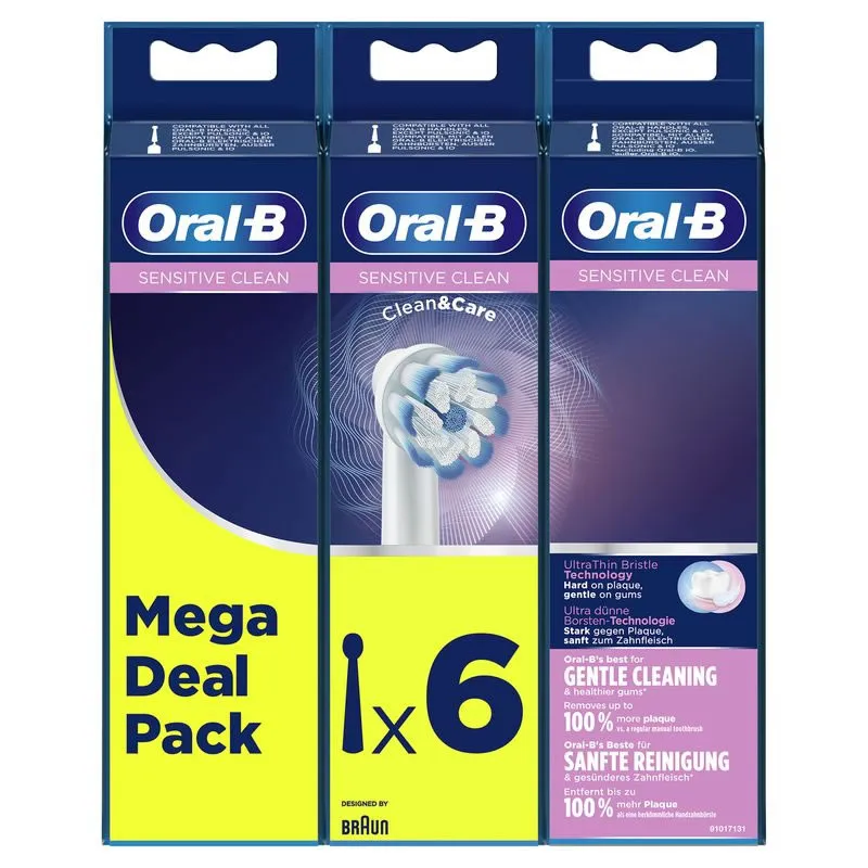 Oral-B Pro Sensitive Clean Pro Ricarica 6 pezzi.