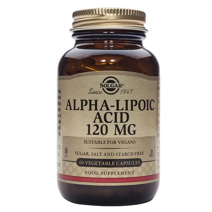 Solgar Acido Alfa Lipoico 120 mg 60 Capsule