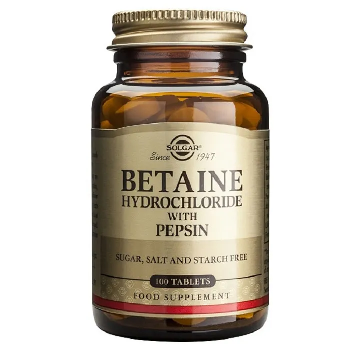 Solgar Betaina Cloridrato 100 Compresse