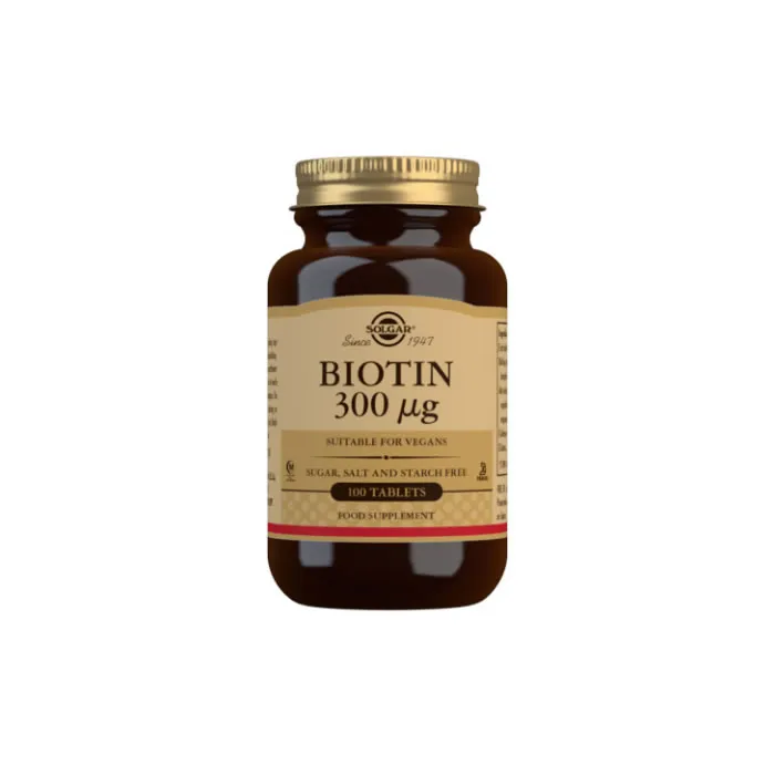 Compresse Solgar Biotin 300 µg – Confezione da 100