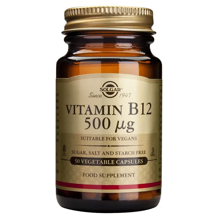 Solgar Vitamina B12 500 cmg Cianocobalamina 50 Capsule