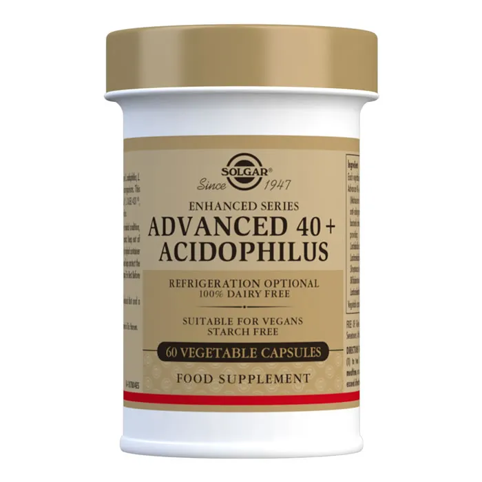 Solgar 40 Plus Acidophilus Advanced 60 capsule vegetali