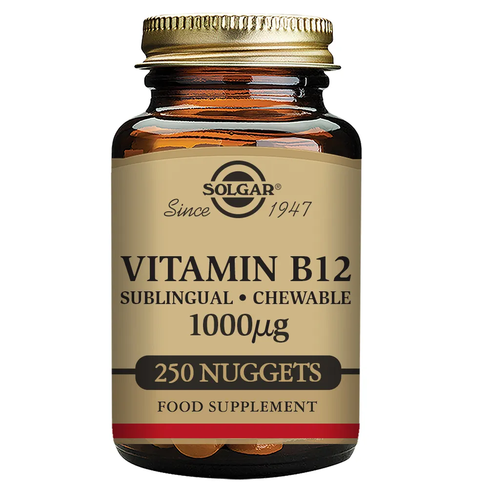 Solgar Vitamina B12 1000 mcg – Cianocobalamina 250 Compresse