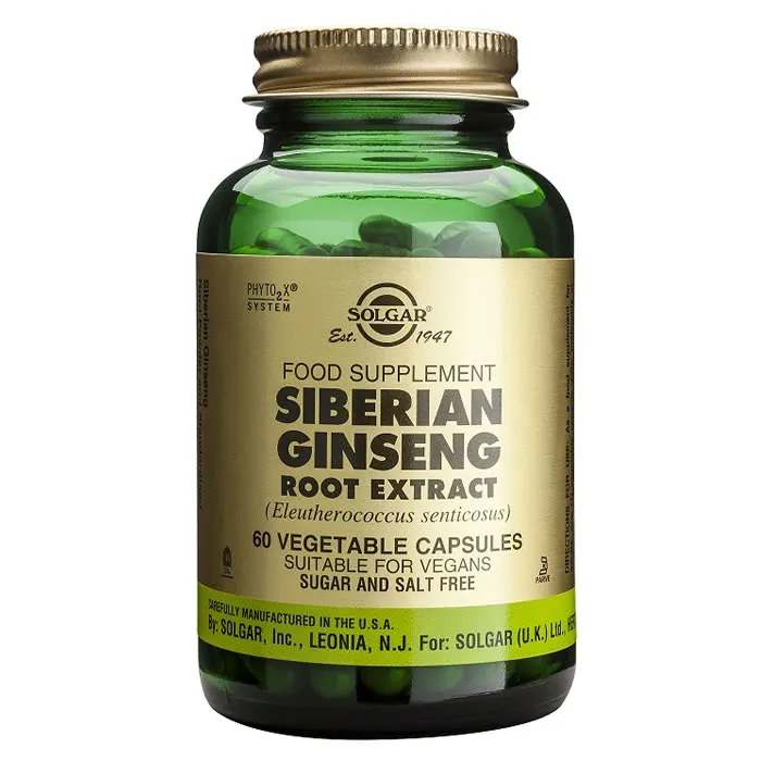 Solgar SPF Radice di Ginseng Siberiano 60 Capsule